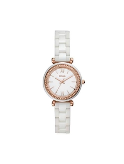 Women's Carlie Mini Stainless Steel and Ceramic Casual Quartz Watch