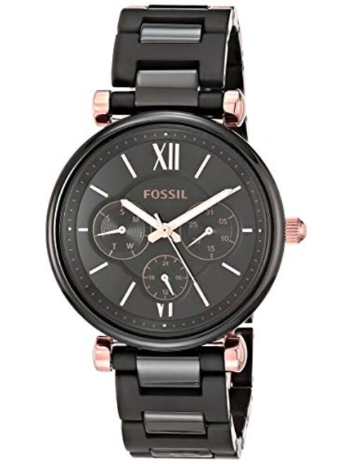 Fossil Women's Carlie Mini Stainless Steel and Ceramic Casual Quartz Watch