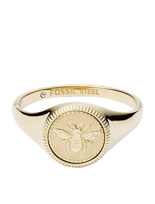 Fossil Women's Plated Stainless Steel Ring