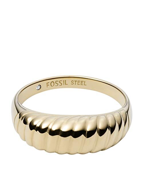 Fossil Women's Plated Stainless Steel Ring