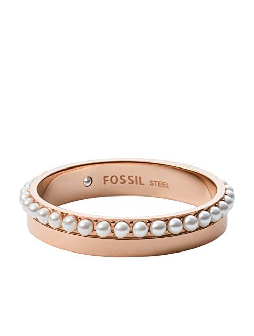 Fossil Women's Plated Stainless Steel Ring