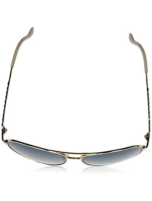 Jessica Simpson J5702 Stylish Metal UV Protective Aviator Sunglasses. Glam Gifts for Women, 59 mm