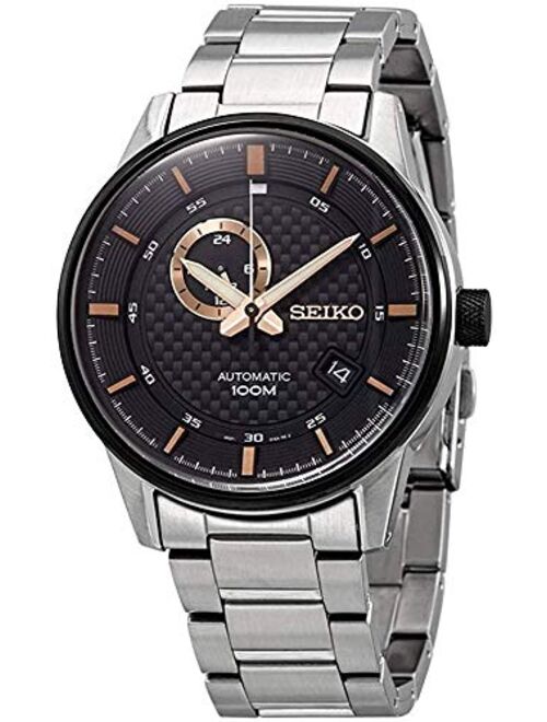 Seiko Automatic Black Dial Stainless Steel Men's Watch SSA389