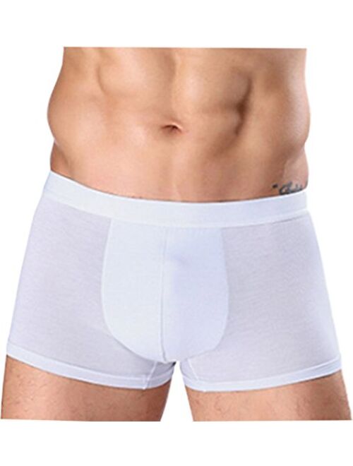 Hoerev Men Bamboo Fibre Shorts Trunks Underwear Pack of 4