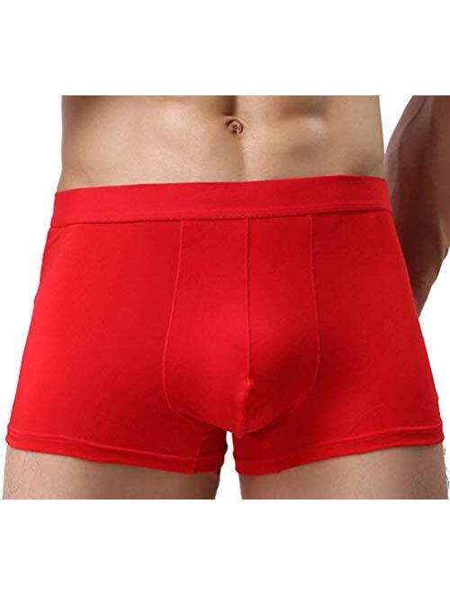 Hoerev Men Bamboo Fibre Shorts Trunks Underwear Pack of 4