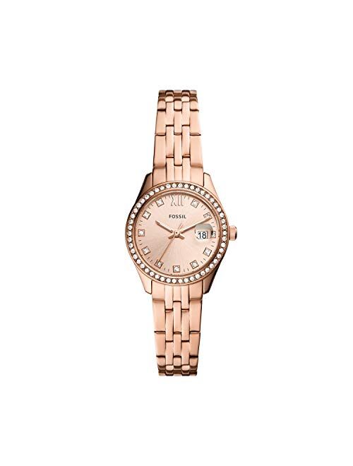 Fossil Women's Scarlette Micro Stainless Steel Crystal-Accented Quartz Watch