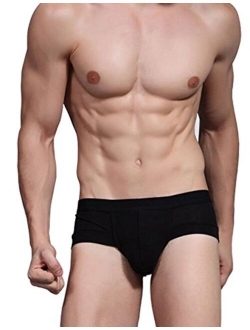 Hoerev Pack of 4 Men's Bamboo Fiber Briefs Underwear