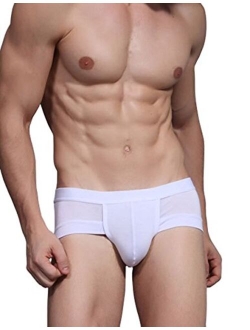 Hoerev Pack of 4 Men's Bamboo Fiber Briefs Underwear