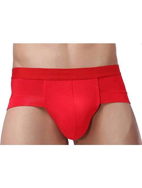 Hoerev Pack of 4 Men's Bamboo Fiber Briefs Underwear