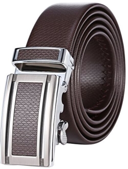 Mio Marino Classic Ratchet Belt - Premium Leather - 1.38 Wide - Adjustable Buckle