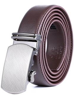 Mio Marino Classic Ratchet Belt - Premium Leather - 1.38 Wide - Adjustable Buckle