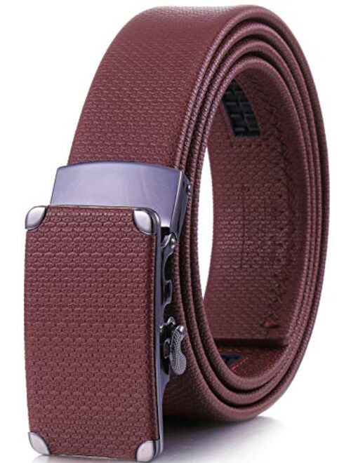 Marino Avenue Mio Marino Classic Ratchet Belt - Premium Leather - 1.38 Wide - Adjustable Buckle