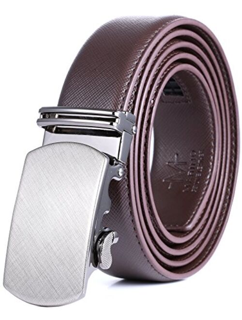 Marino Avenue Mio Marino Classic Ratchet Belt - Premium Leather - 1.38 Wide - Adjustable Buckle