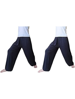 Hoerev Men Women Super Soft Yoga Pants Trousers Taiji Lounge Pant