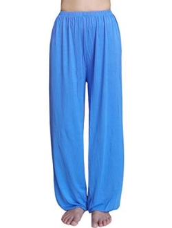 Hoerev Men Women Super Soft Yoga Pants Trousers Taiji Lounge Pant