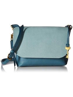 Women's Maya Leather Small Flap Crossbody Purse Handbag