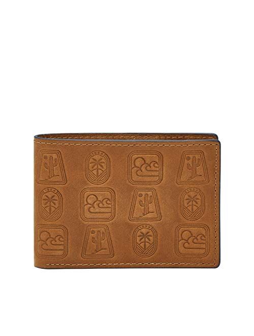 Fossil Men's Leather Slim Minimalist Bifold Front Pocket Wallet