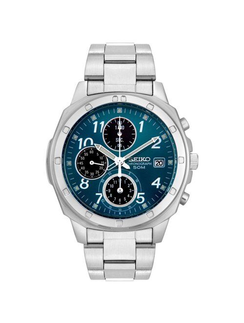 Seiko Men's SND193 Stainless Steel Chronograph Watch