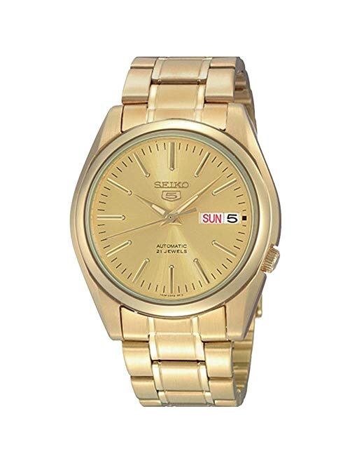 Seiko Men's Seiko 5 Automatic Gold-Tone Steel and Dial