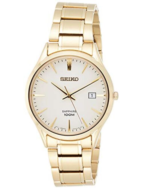 Seiko Men's SGEH72 Gold Stainless-Steel Japanese Quartz Diving Watch