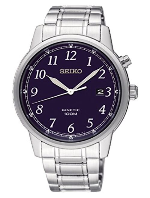 Seiko Mens Kinetic Watch, Blue Dial - SKA777P1