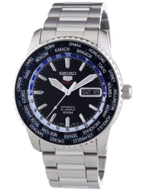 Seiko Sieko Men's SRP125 Stainless Steel Analog with Blue Dial Watch