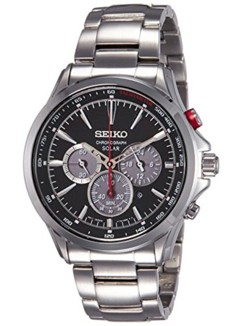 SEIKO Solar SSC493P1 Chronograph Steel Man Silver