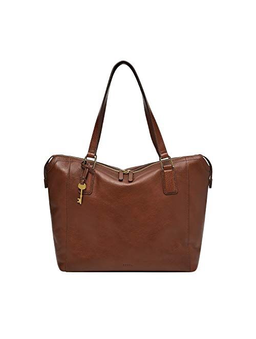 Fossil Women's Jacqueline Leather Tote Purse Handbag