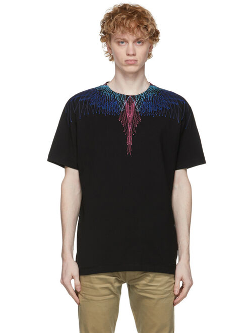 Black & Multicolor Wings T-Shirt