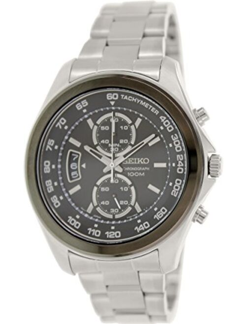 Seiko Men's SNN257P1 Dial Chronograph Stainless Steel Black Watch