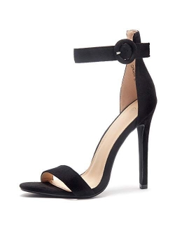 Charming Womens Open Toe Ankle Strap Stiletto Heel Dress Sandals Elegant Wedding Party Shoes