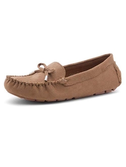 Canal Women's Casual Bowknot Penny Loafers Moccasins Driving Shoes Slip on Flat Boat Shoes