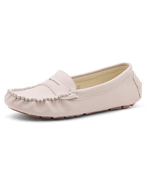 Herstyle Canal Women's Casual Bowknot Penny Loafers Moccasins Driving Shoes Slip on Flat Boat Shoes