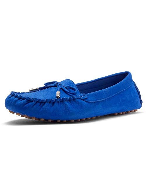 Herstyle Canal Women's Casual Bowknot Penny Loafers Moccasins Driving Shoes Slip on Flat Boat Shoes