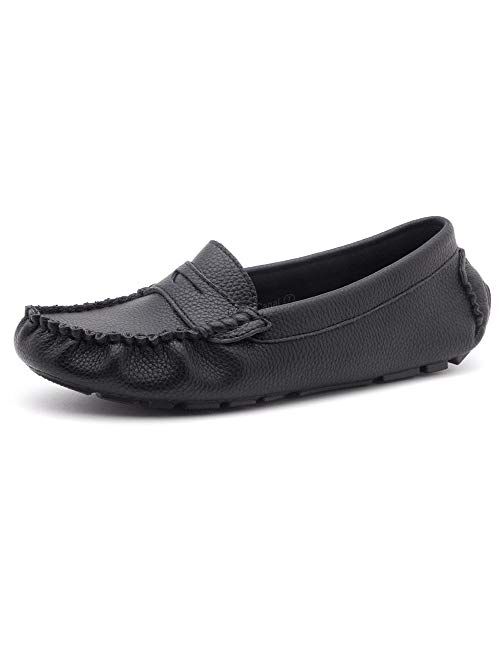 Herstyle Canal Women's Casual Bowknot Penny Loafers Moccasins Driving Shoes Slip on Flat Boat Shoes