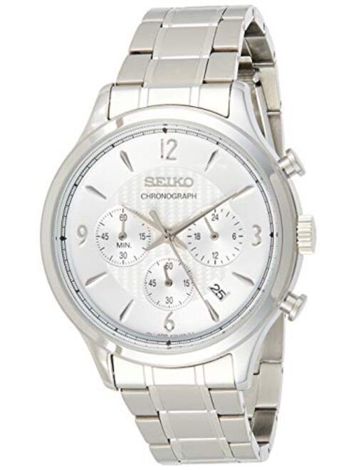 Seiko Conceptual Chronograph Quartz Silver Dial Men's Watch SSB337