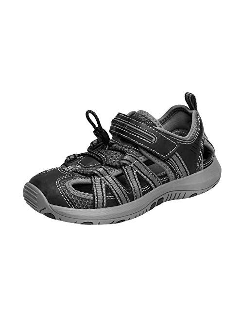 DREAM PAIRS Boys Girls Closed-Toe Athletic Outdoor Summer Water Sports Sandals