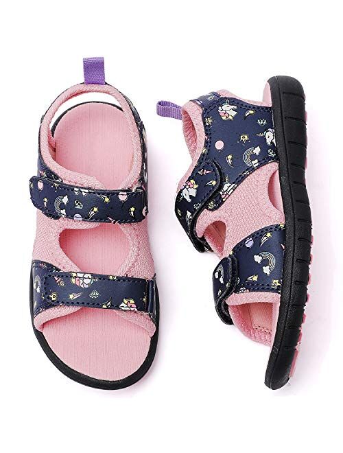 Ataiwee Toddlers Girls Sport Sandals, Athletic Open Toe Outdoor Summer Walking Water Shoes (Toddler/Little Kid).