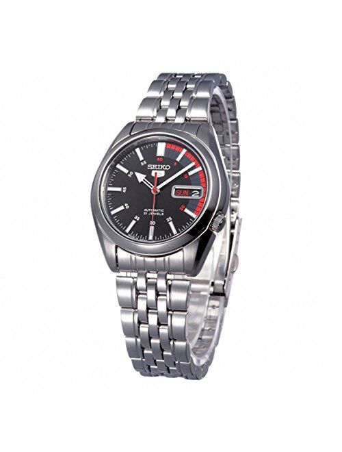 Seiko Series 5 Automatic Black Dial Men's Watch SNK375J1