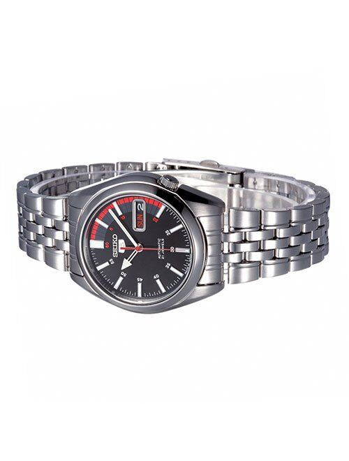 Seiko Series 5 Automatic Black Dial Men's Watch SNK375J1