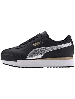 Womens Roma Amor Leather Fashion Platform Sneakers