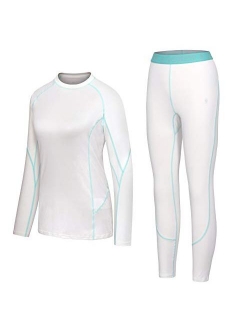 Little Donkey Andy Women's Soft Thermal Underwear Long Johns Set Active Performance Top & Bottom Base Layer