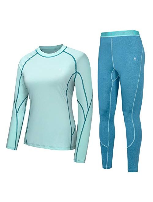 Little Donkey Andy Women's Soft Thermal Underwear Long Johns Set Active Performance Top & Bottom Base Layer