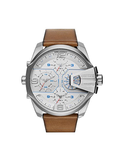 Diesel Men's Uber Chief Multi-Movement Watch with Aviation Inspired crownguard