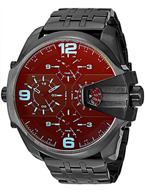 Diesel Men's Uber Chief Multi-Movement Watch with Aviation Inspired crownguard