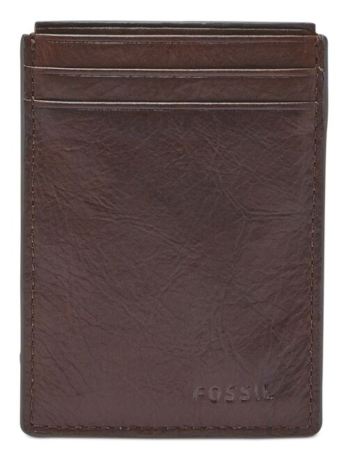 Fossil Men's Neel Leather Magnetic Card Case