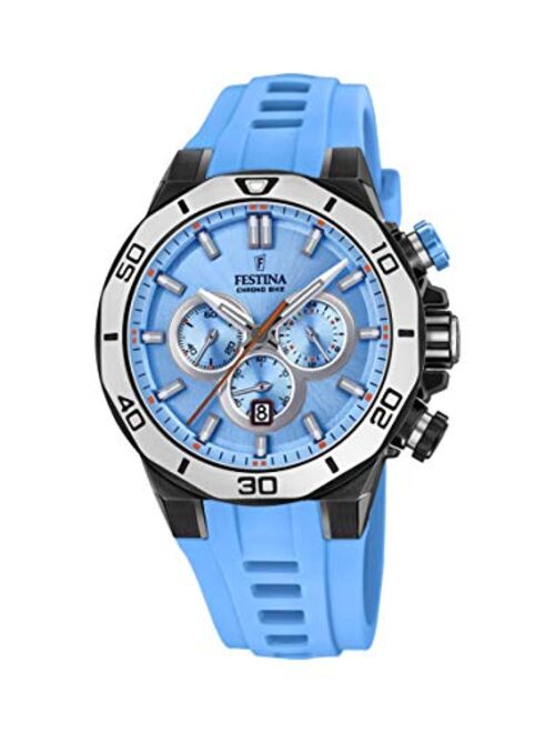 Festina Watch Men's F20450/6 Blue Chrono Bike 44mm 10atm