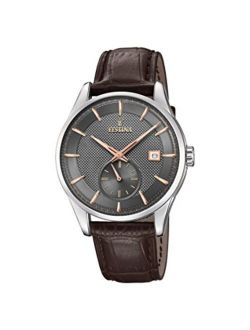 Festina Men's Analogue Quartz Watch with Leather Strap F20277/3