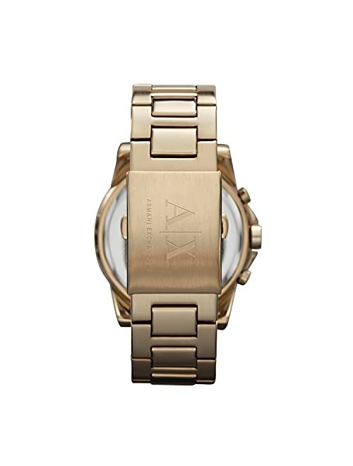 Armani Exchange Mens Gold Chronograph Bracelet Wat