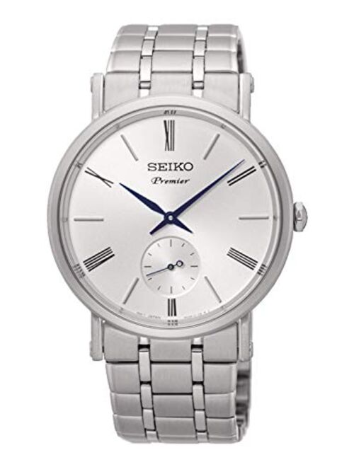 Seiko Men's Quartz Watch with Stainless Steel Strap, Silver, 18 (Model: SRK033P1)